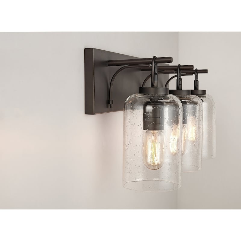 3-light Old Bronze Bath/Vanity Fixture