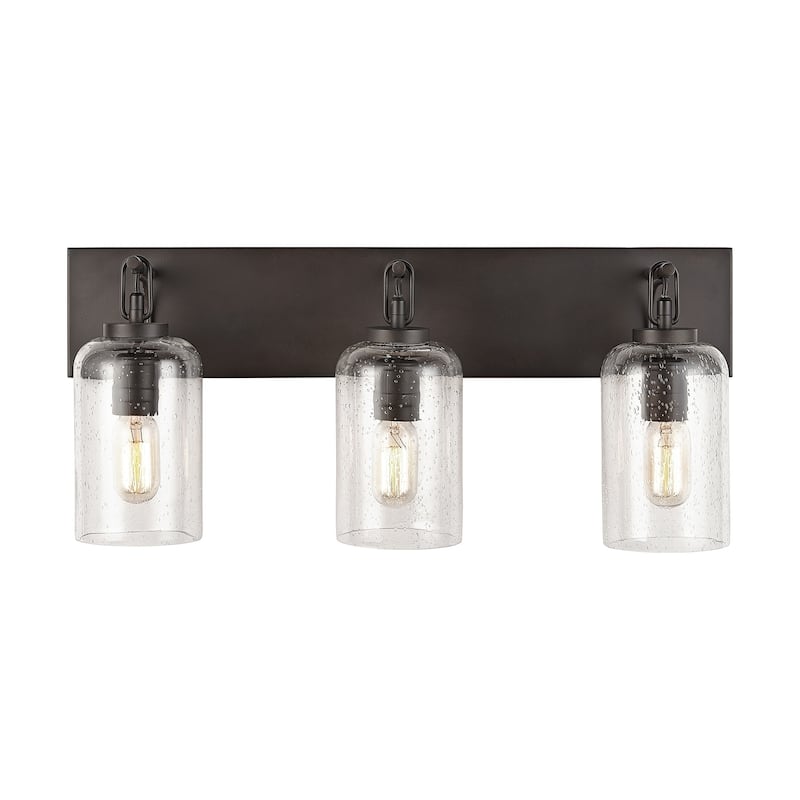 3-light Old Bronze Bath/Vanity Fixture