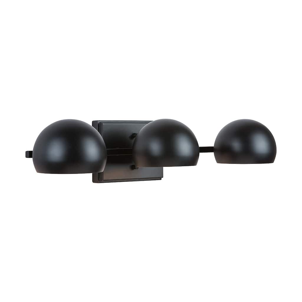 Hadley 3-light Matte Black Bath/Vanity Fixture