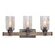 preview thumbnail 1 of 2, Nolan 3-light Urban Wash Handcrafted Bath/Vanity Fixture