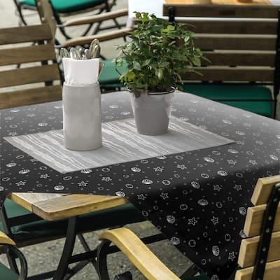 Seashell Pattern Square Tablecloth