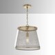 preview thumbnail 4 of 2, Abbott 1-light Aged Brass Pendant