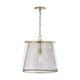 preview thumbnail 2 of 2, Abbott 1-light Aged Brass Pendant