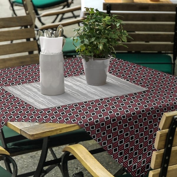 Classic Geometric Diamonds Square Tablecloth. Opens flyout.