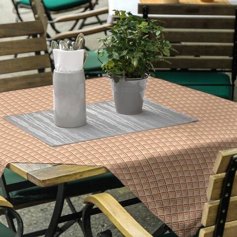 Classic Geometric Ombre Pattern Square Tablecloth