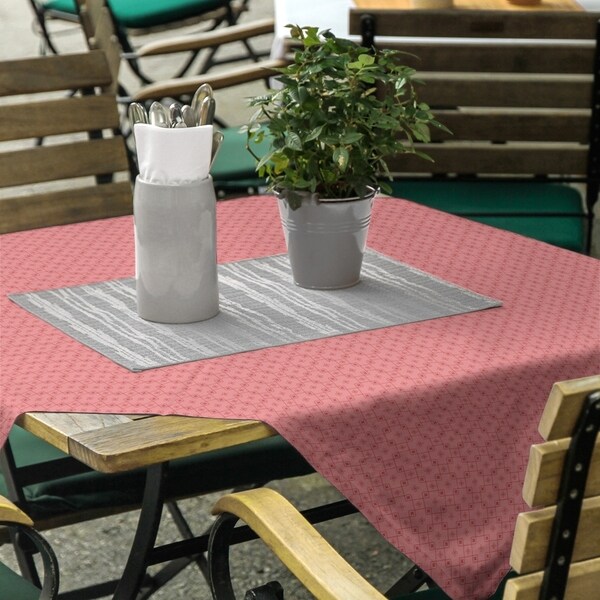Monochrome Doily Pattern Square Tablecloth. Opens flyout.