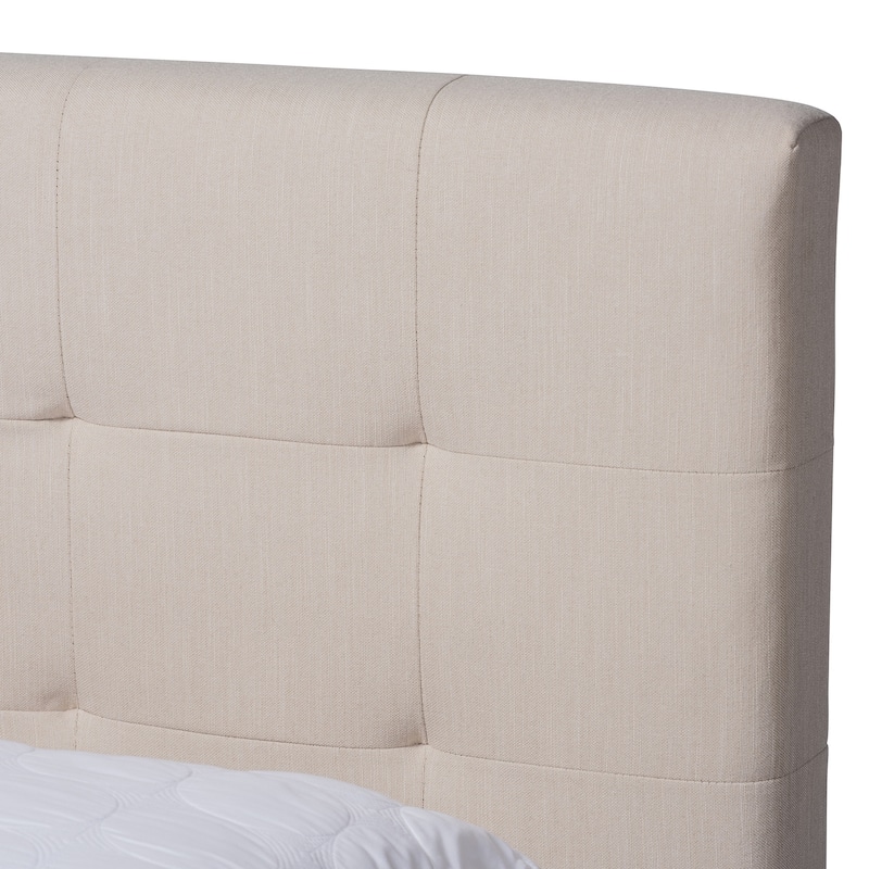 Carson Carrington Uggyallen Mid-century Fabric Bed with 2 Nightstands