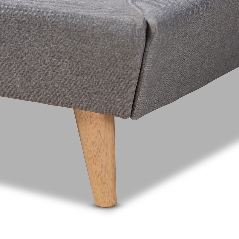 Mid-Century Modern Fabric Bed