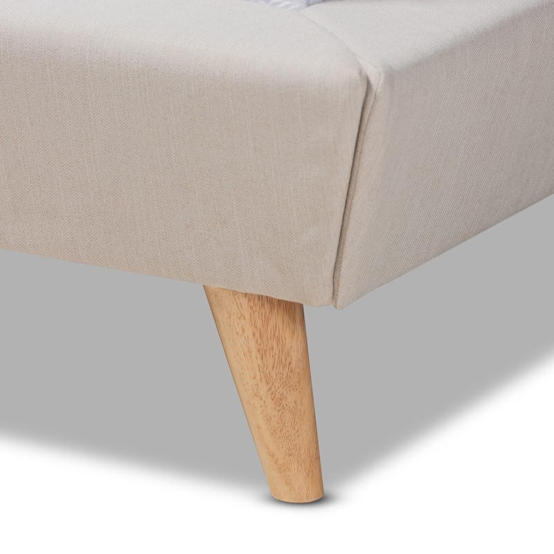 Mid-Century Modern Fabric Bed