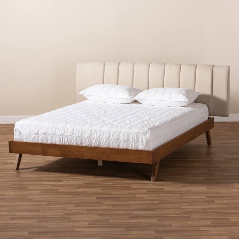 Carson Carrington Idvattnet Mid-century Modern Fabric Bed