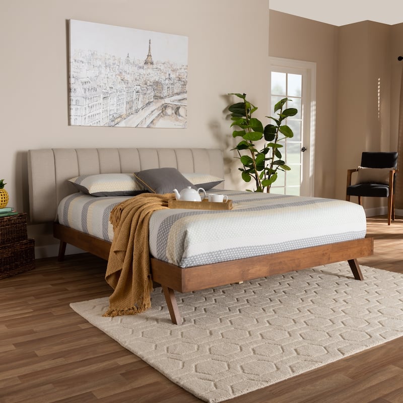 Carson Carrington Idvattnet Mid-century Modern Fabric Bed
