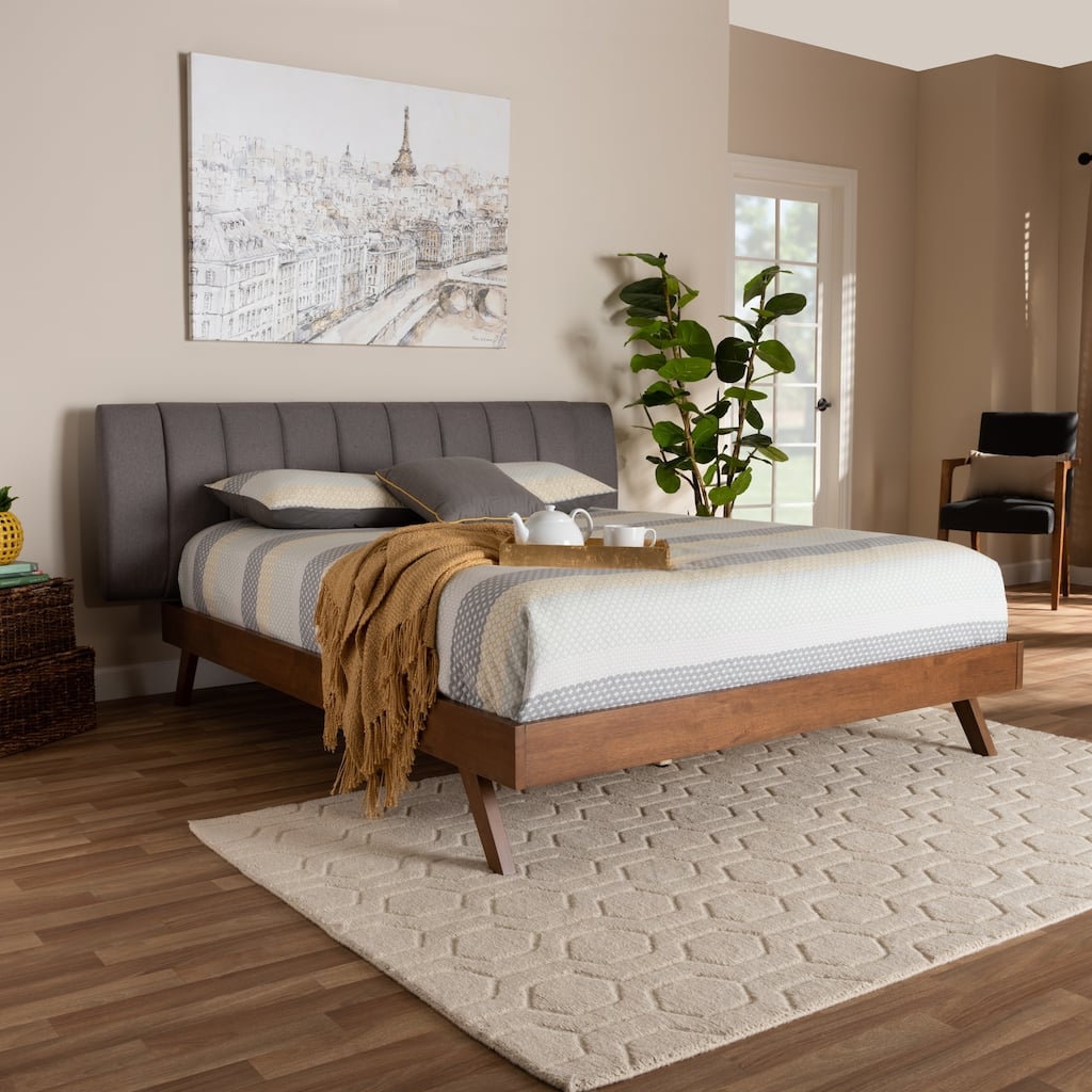 Carson Carrington Idvattnet Mid-century Modern Fabric Bed