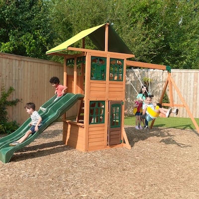 KidKraft Treasure Cove Wooden Swing Set / Playset