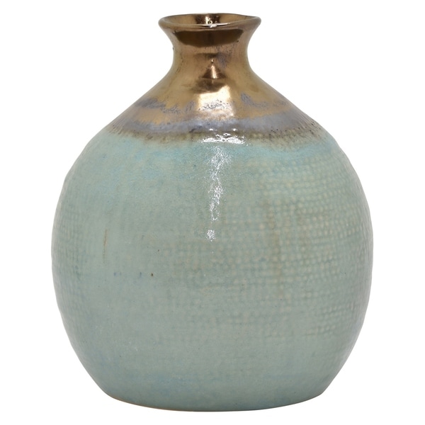 12 " Ceramic Vase in Green
