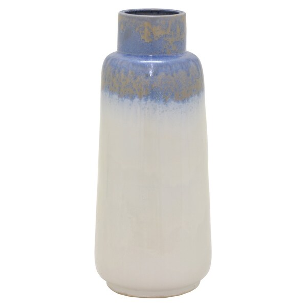 25.5 " Ceramic Vase in Blue