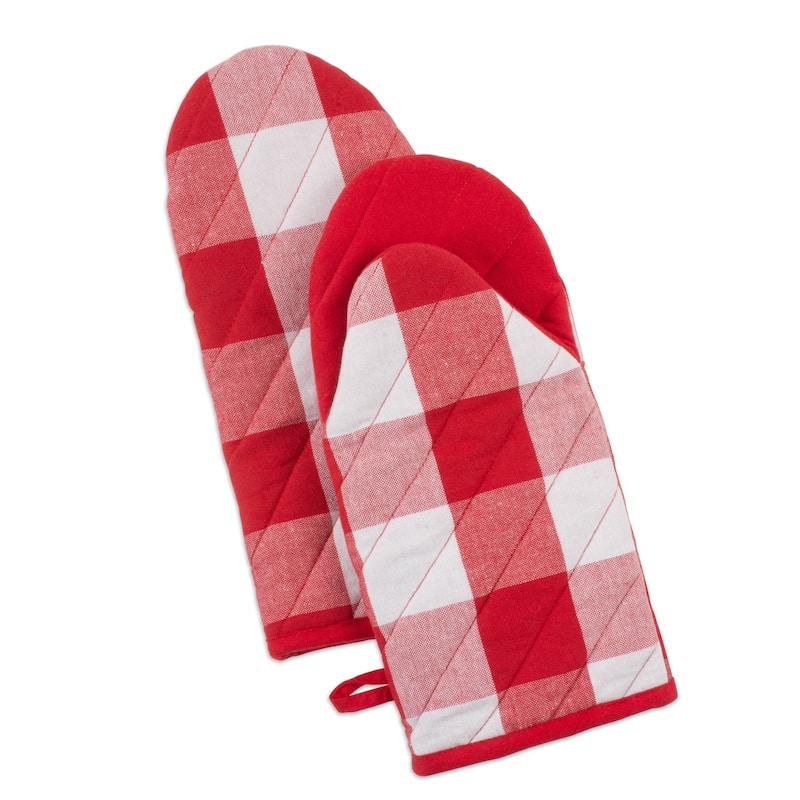 DII Buffalo Check Oven Mitt (Set of 2)