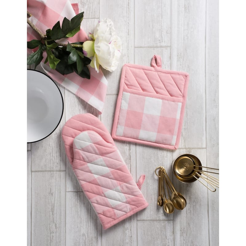 DII Buffalo Check Oven Mitt (Set of 2)