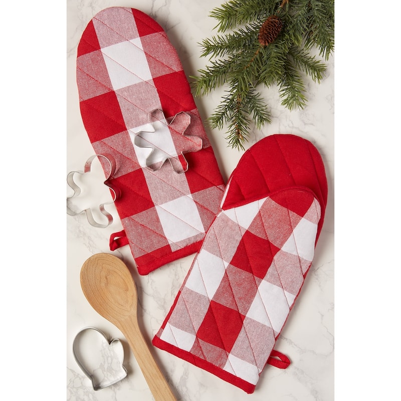DII Buffalo Check Oven Mitt (Set of 2)