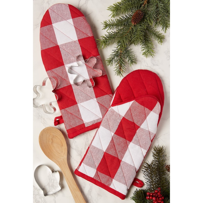DII Buffalo Check Oven Mitt (Set of 2)
