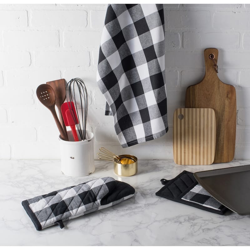 DII Buffalo Check Oven Mitt (Set of 2)