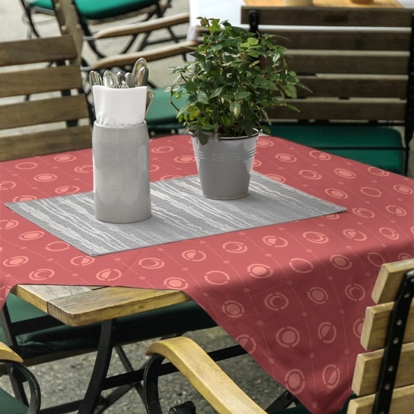 Monochrome Moon Phases Pattern Square Tablecloth - 58 x 58