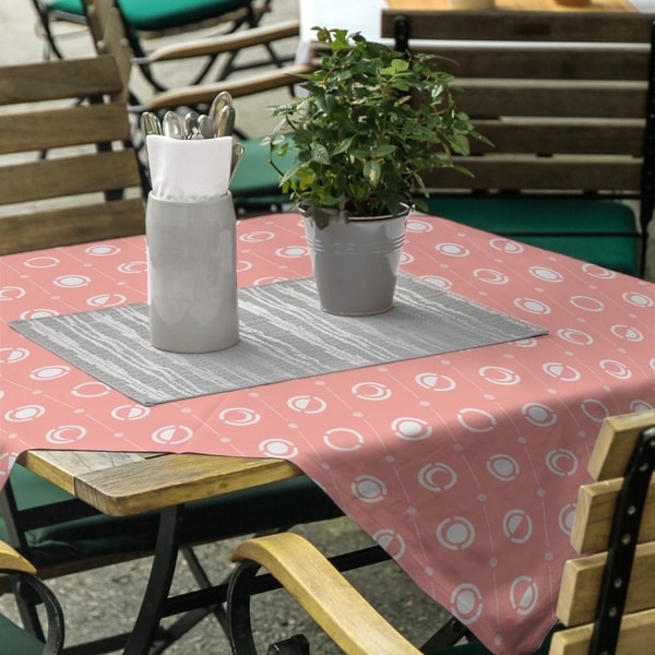 Pastel Moon Phases Pattern Square Tablecloth. Opens flyout.