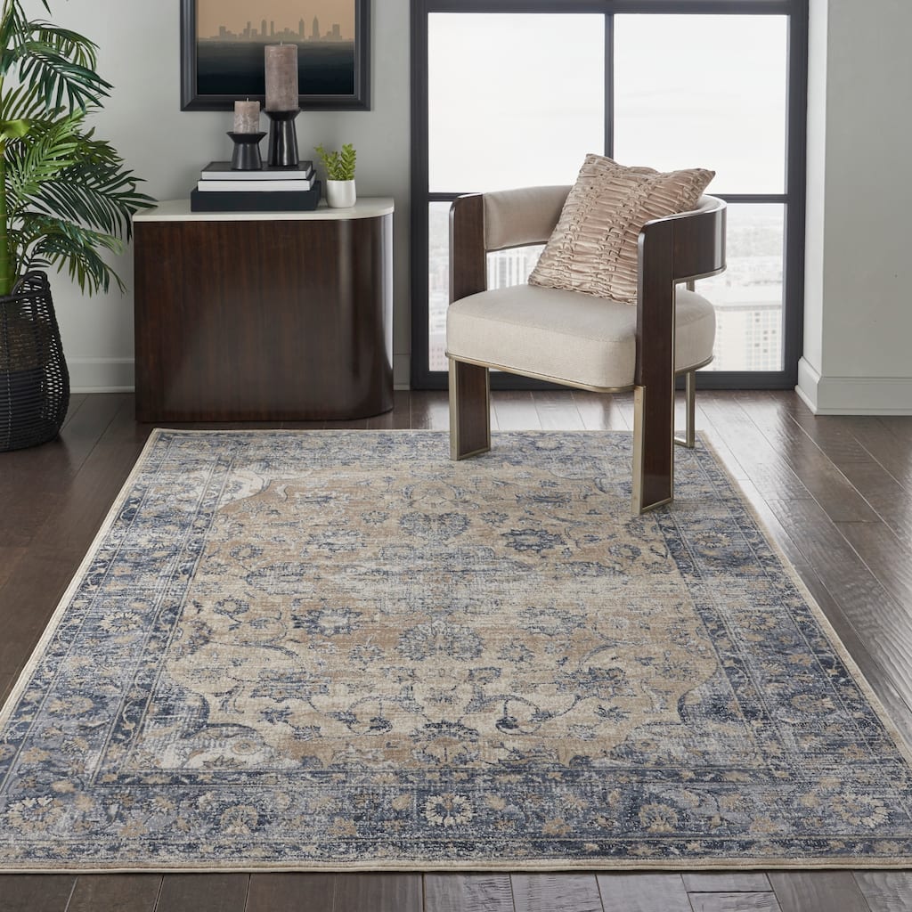 Malta Distressed Traditional Area Rug by Nourison