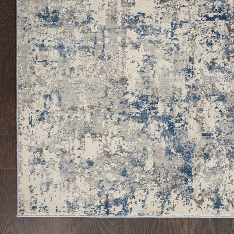 Porch & Den Meadowgrass Distressed Abstract Area Rug