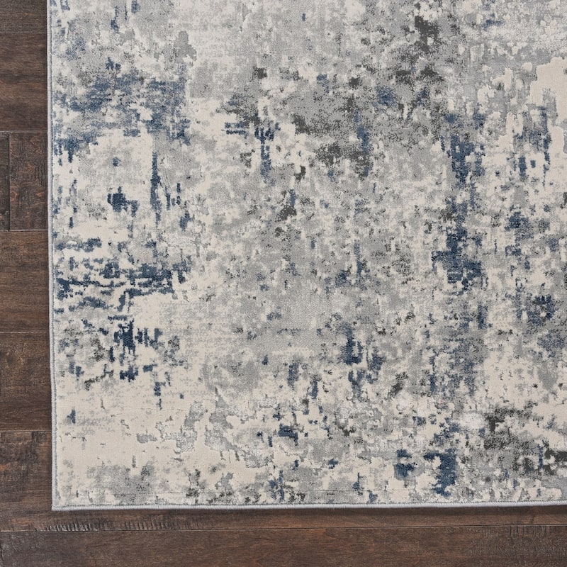 Porch & Den Meadowgrass Distressed Abstract Area Rug