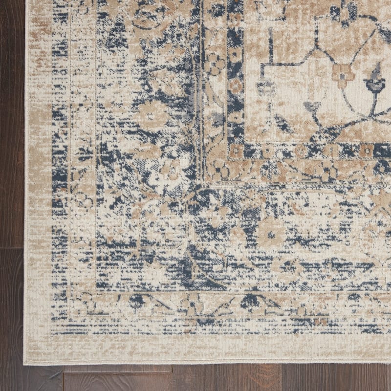 Malta Vintage Distressed Medallion Area Rug by Nourison