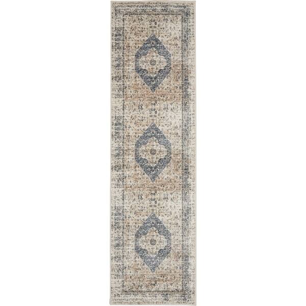 Malta Vintage Distressed Medallion Area Rug by Nourison