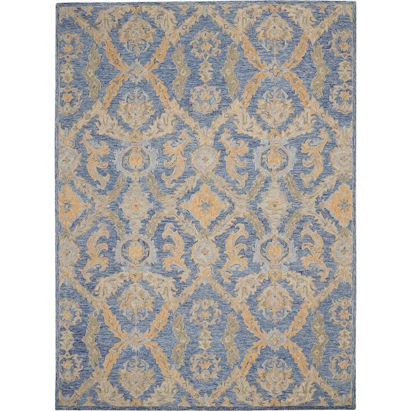 Nourison Azura Farmhouse Area Rug - 8' x 11' - Navy Blue