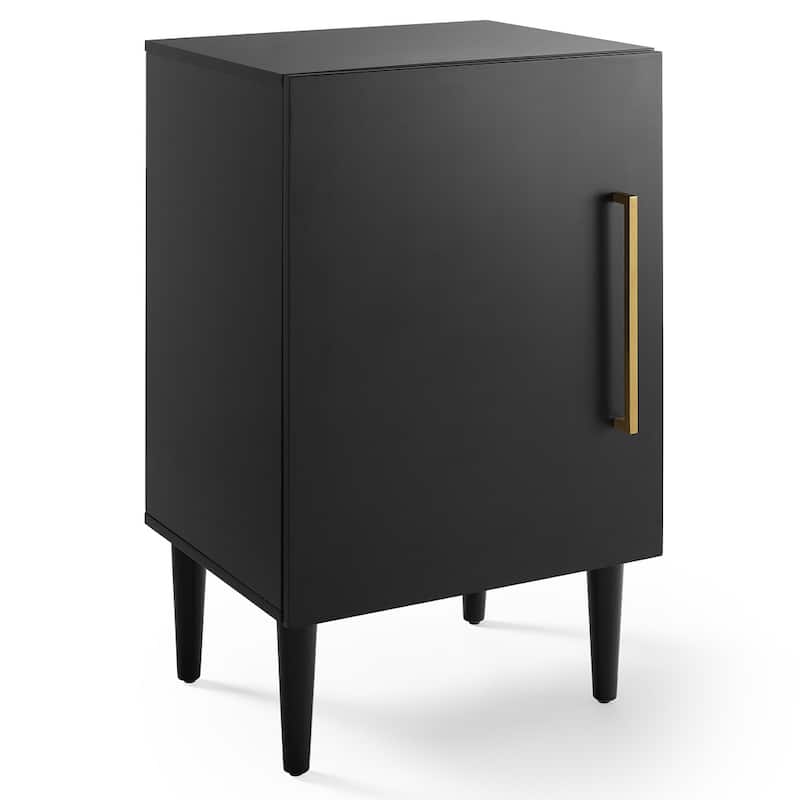 Crosley Everett Matte Black Record Player Stand