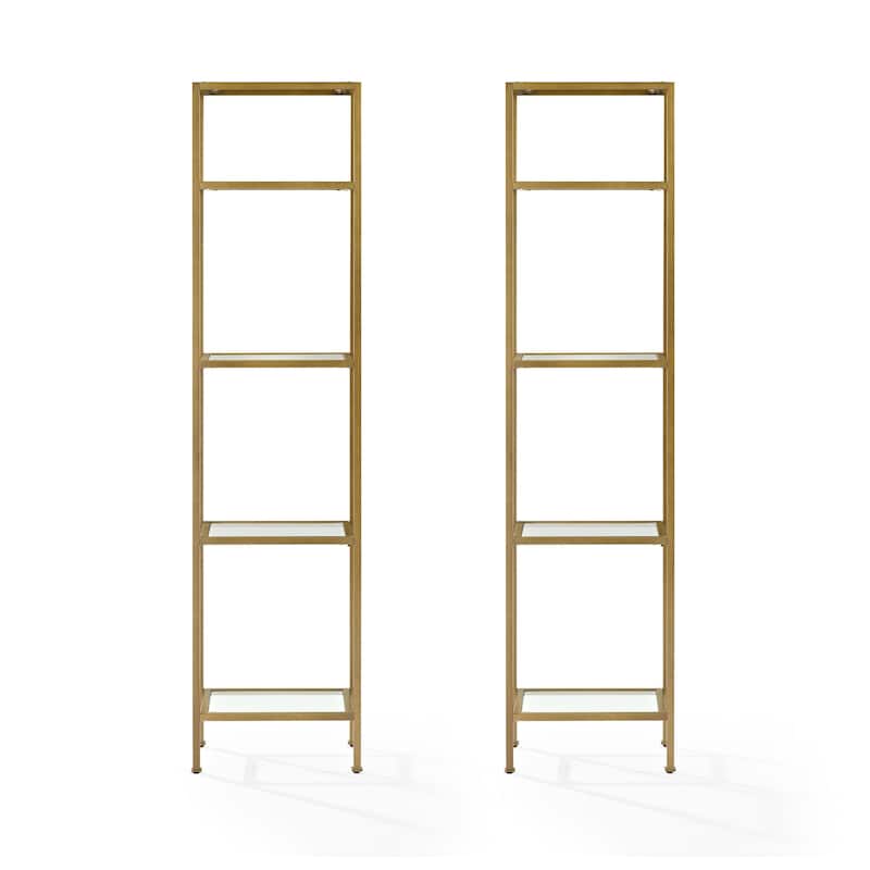 Crosley Aimee 2 pc Narrow Etagere Set