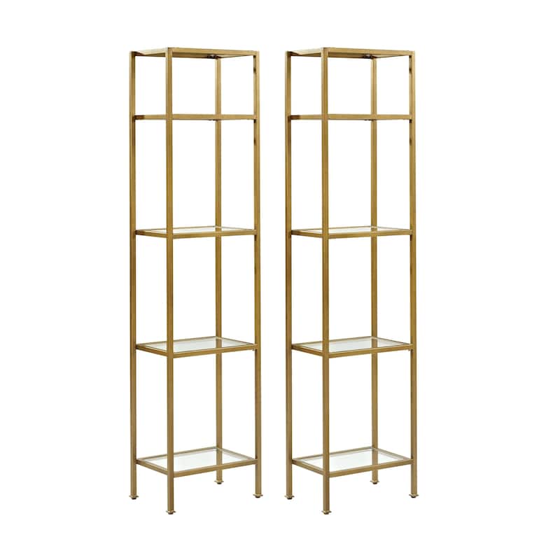Crosley Aimee 2 pc Narrow Etagere Set