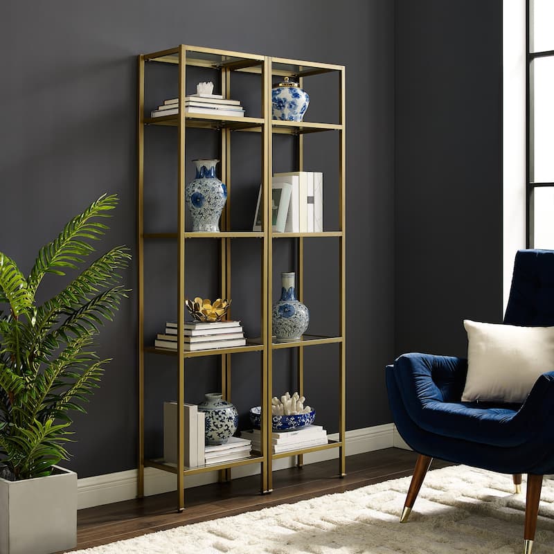 Crosley Aimee 2 pc Narrow Etagere Set