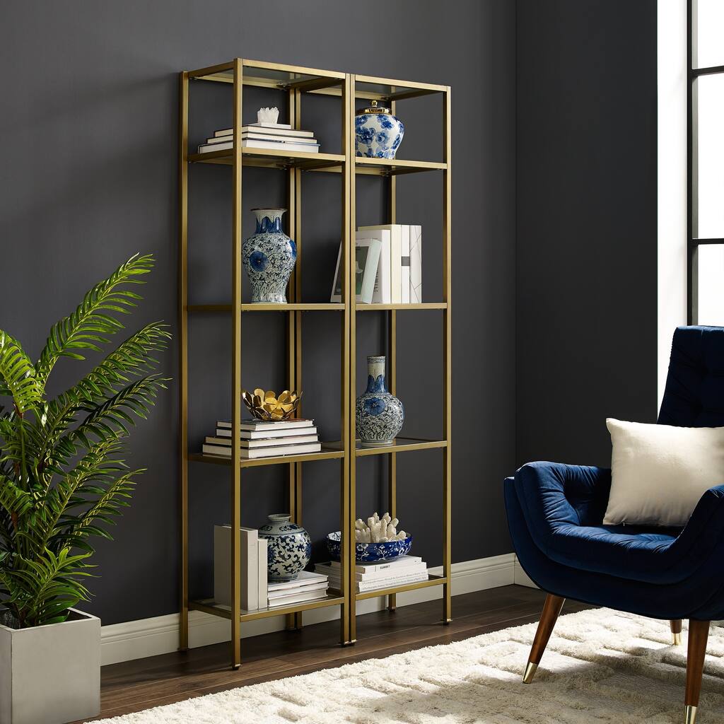 Crosley Aimee 2 pc Narrow Etagere Set