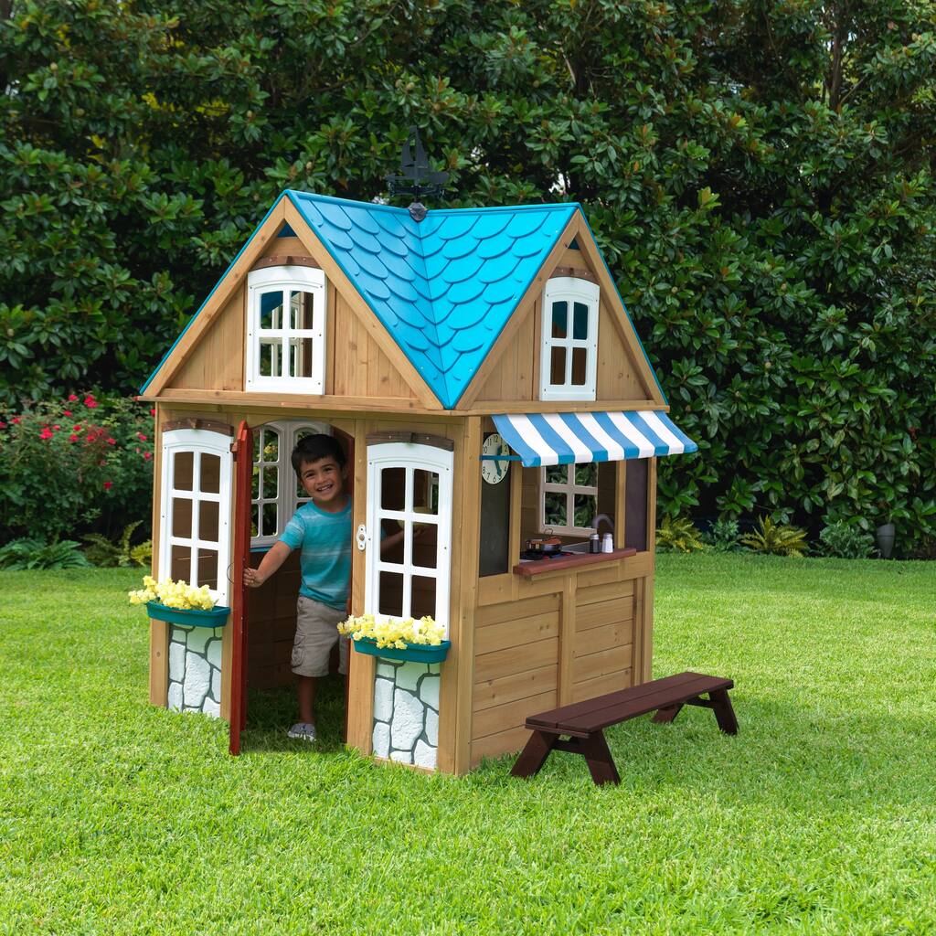 Seaside Cottage Outdoor Wooden Playhouse