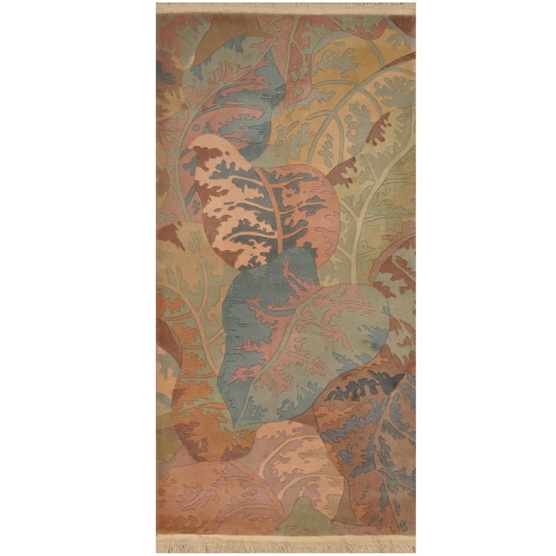 Handmade Tibetan Wool Rug (India) - 2'4 x 4'8