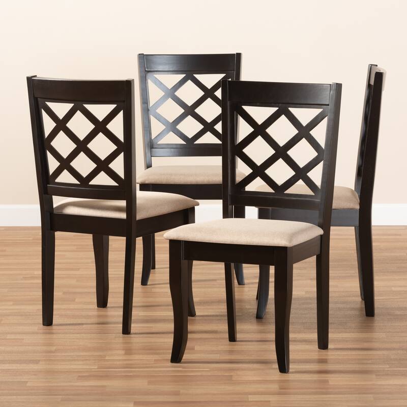 Copper Grove Aden Modern Fabric 4-piece Dining Chair Set