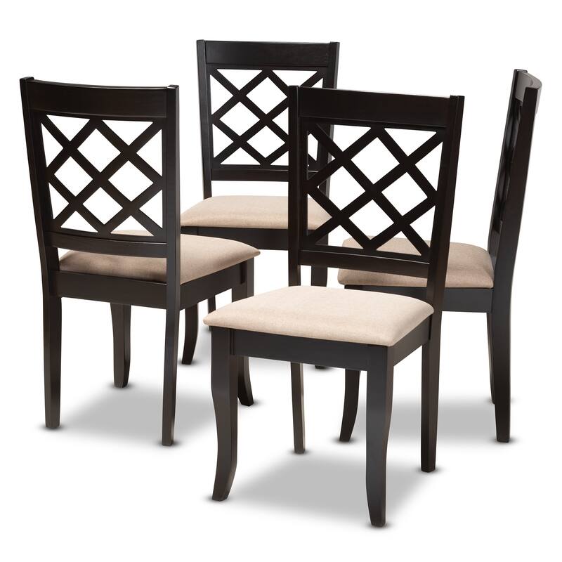 Copper Grove Aden Modern Fabric 4-piece Dining Chair Set - Sand