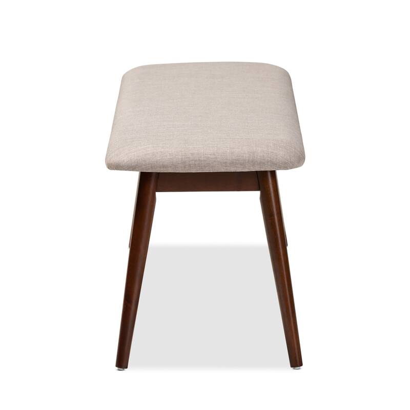 Carson Carrington Ulfshult Mid-century Modern Fabric Dining Bench