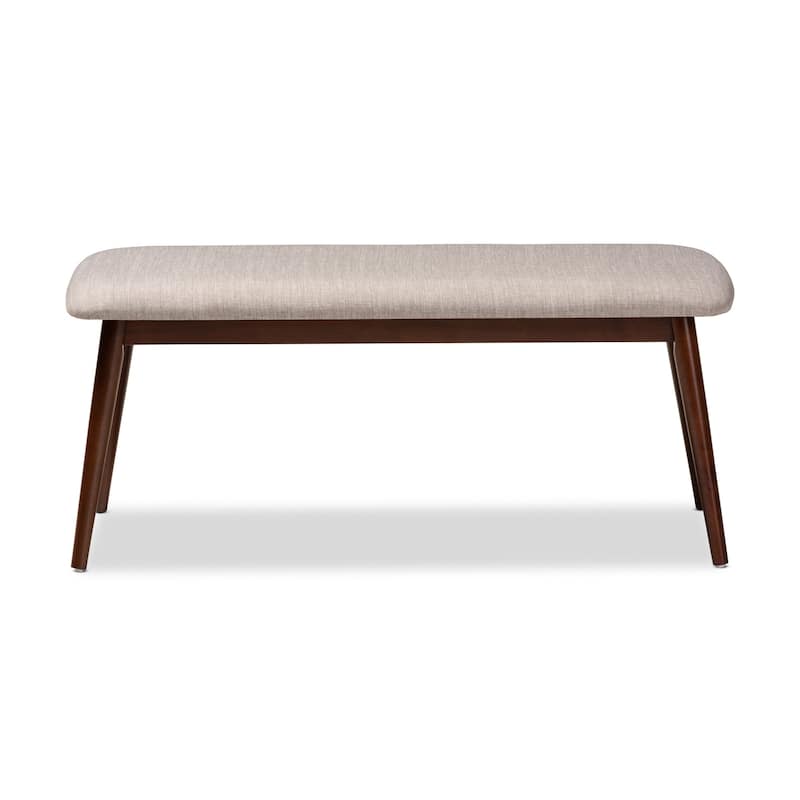 Carson Carrington Ulfshult Mid-century Modern Fabric Dining Bench