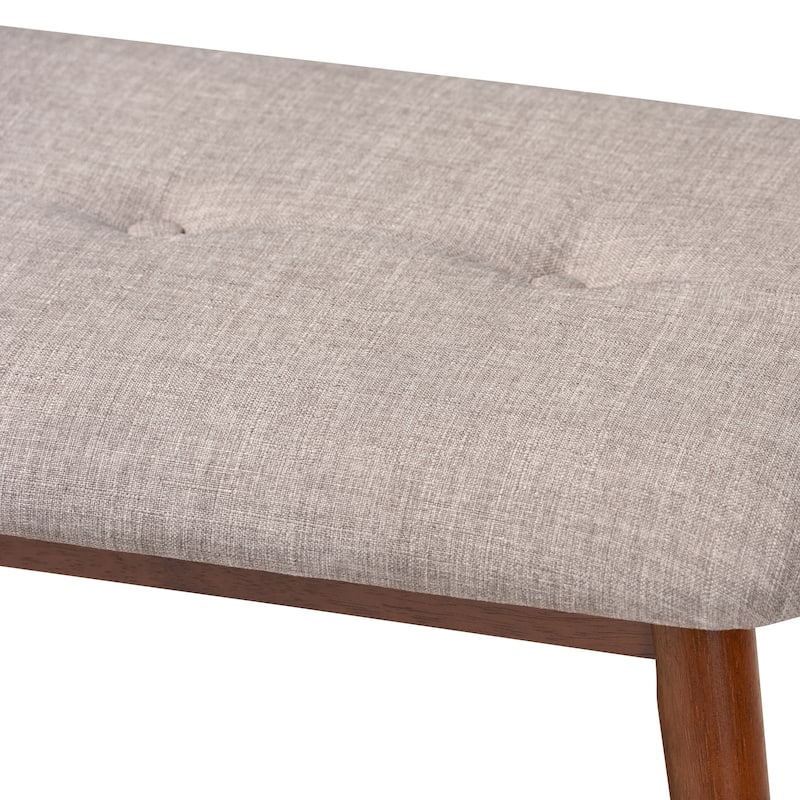 Carson Carrington Ulfshult Mid-century Modern Fabric Dining Bench