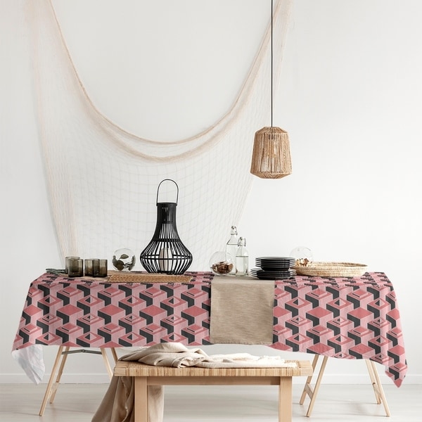 Black & Color Skyscrapers Pattern Rectangle Tablecloth - 58 x 102. Opens flyout.