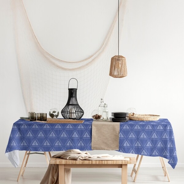 Monochrome Minimalist Tree Pattern Rectangle Tablecloth - 58 x 102. Opens flyout.