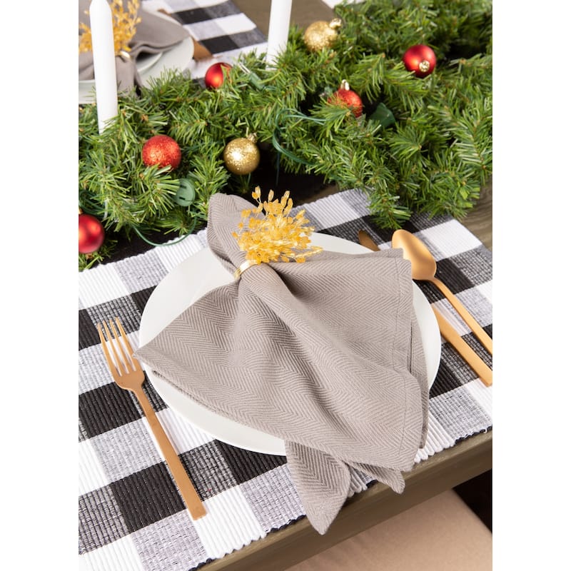 DII Buffalo Check Ribbed Placemat (Set of 6)