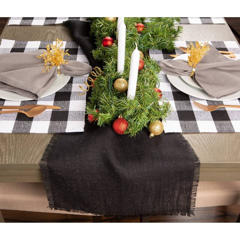 DII Buffalo Check Ribbed Placemat (Set of 6)