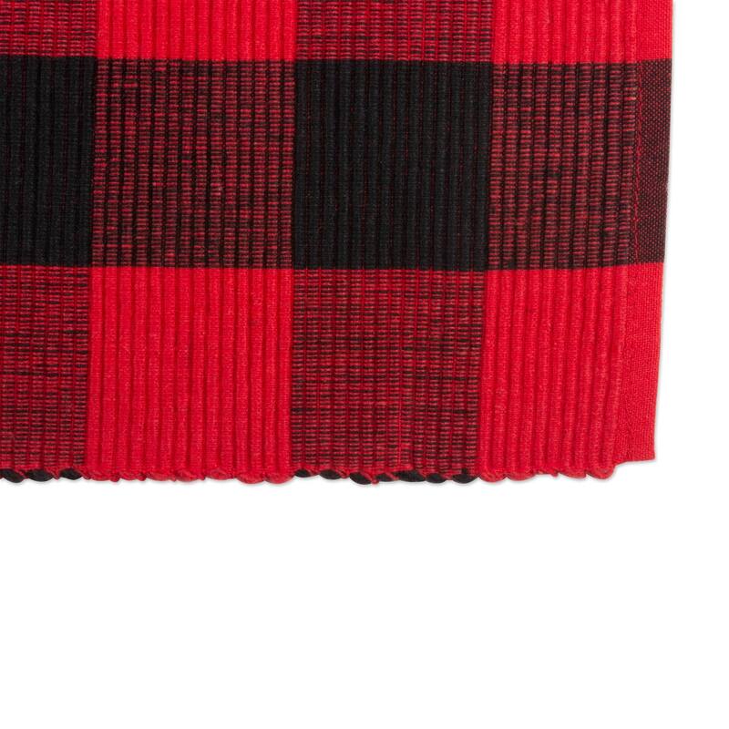 DII Buffalo Check Ribbed Placemat (Set of 6)