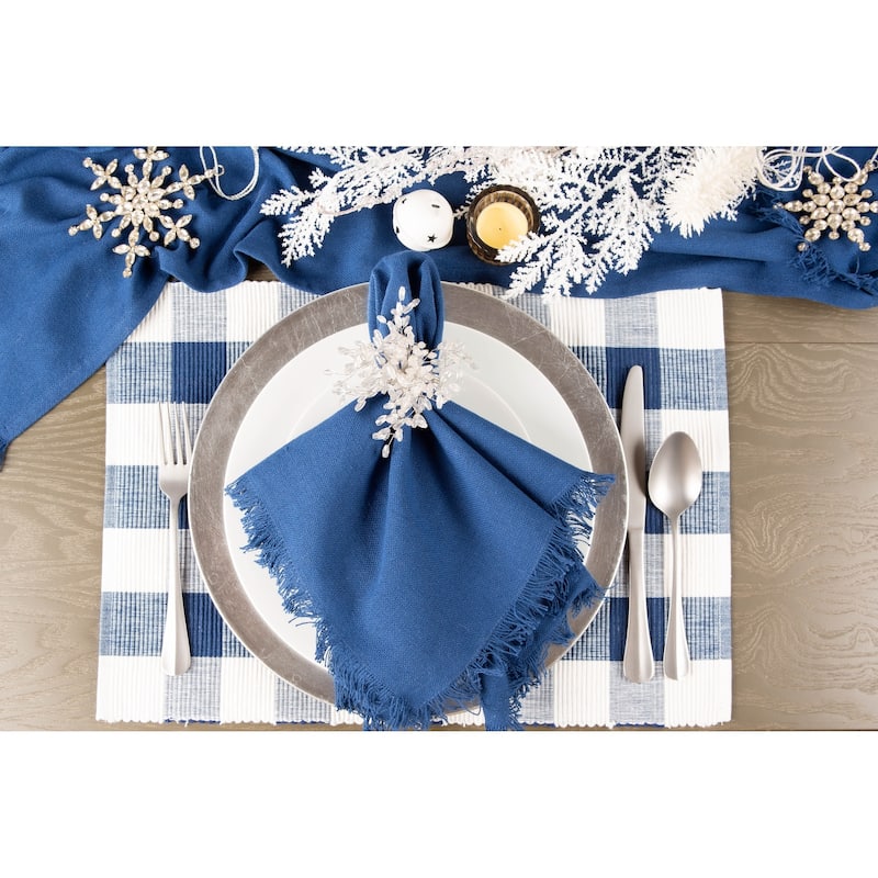 DII Buffalo Check Ribbed Placemat (Set of 6)